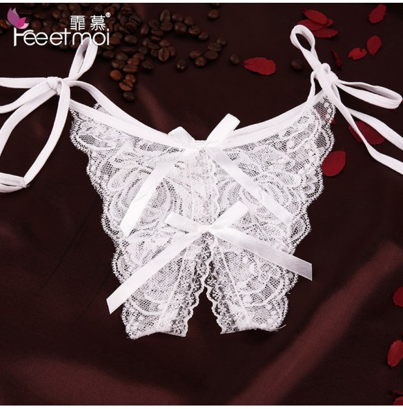 FEE ET MOI Butterfly Lace Open File Sexy Underwear (White) FEE ET MOI Butterfly Lace Open File Sexy Underwear (White)